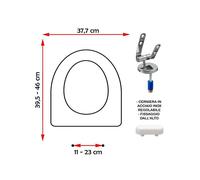 SEDILE COPRIWATER COMPATIBILE GALASSIA KRIO MONO BIANCO