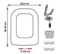 SEDILE COPRIWATER COMPATIBILE GALASSIA MEG 11 BIANCO