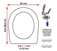 SEDILE COPRIWATER COMPATIBILE GLOBO BOWL BIANCO