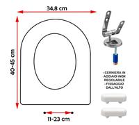 SEDILE COPRIWATER COMPATIBILE GLOBO FORTY 3 (43) BIANCO