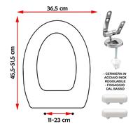 SEDILE COPRIWATER COMPATIBILE GLOBO RONDA BIANCO