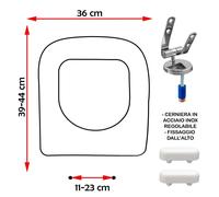 SEDILE COPRIWATER COMPATIBILE GLOBO STONE 45 BIANCO