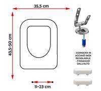 SEDILE COPRIWATER COMPATIBILE GLOBO STONE 57 BIANCO