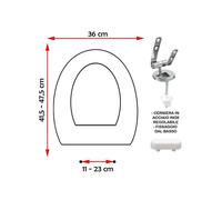 SEDILE COPRIWATER COMPATIBILE GRAVENA PENDY BIANCO