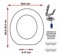 SEDILE COPRIWATER COMPATIBILE HATRIA SPEA SCULTURE NEW BIANCO