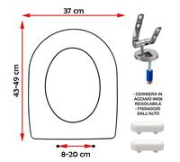 SEDILE COPRIWATER COMPATIBILE HIDRA ABC SOSPESO BIANCO