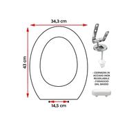 SEDILE COPRIWATER COMPATIBILE IDEAL STANDARD ELLISSE BIANCO
