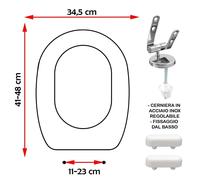 SEDILE COPRIWATER COMPATIBILE IDEAL STANDARD FIORILE BIANCO