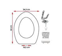 SEDILE COPRIWATER COMPATIBILE IDEAL STANDARD ONDINE BIANCO