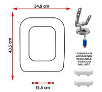 SEDILE COPRIWATER COMPATIBILE IDEAL STANDARD STEP 21 BIANCO