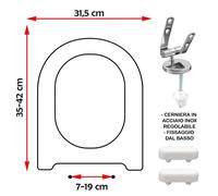 SEDILE COPRIWATER COMPATIBILE KERASAN RITMO BIANCO