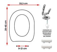 SEDILE COPRIWATER COMPATIBILE KERASAN RITMO PLUS BIANCO