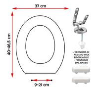 SEDILE COPRIWATER COMPATIBILE POZZI GINORI FANTASIA BIANCO