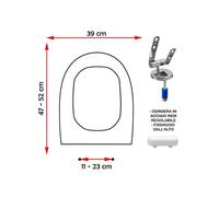 SEDILE COPRIWATER COMPATIBILE SANITOSCO EVOLUTION CHIUSO BIANCO