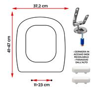 SEDILE COPRIWATER COMPATIBILE VITRUVIT CUBIC BIANCO