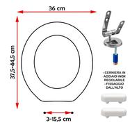 SEDILE COPRIWATER COMPATIBILE VITRUVIT WIND BIANCO
