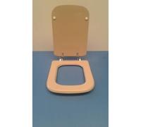 Sedile Copriwater Per Serie Conca Color Visone Cerniera Cromo Compatibile - Seba