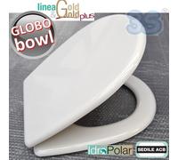 SEDILE COPRIWATER ASSE WC BOWL+ CERAMICA GLOBO ANIMA in LEGNO ACB ERCOS GOLD NEW