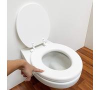 Sedile copriwater universale per bagno copri WC con seduta morbida 39x36cm 52992