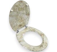 Sedile Copriwater Universale Per Bagno Effetto Marmo MDF 450x375 mm 52966A
