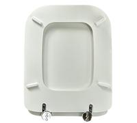 SEDILE COPRIWATER UNIVERSALE SQUADRATO IN LEGNO LACCATO BIANCO 35X43,5