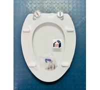 SEDILE COPRIWATER WC - DOLOMITE Mod. NOVELLA RESINA POLIESTERE LEGNO ITALY