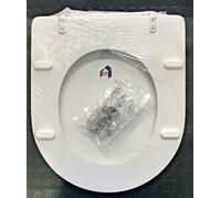 SEDILE COPRIWATER WC - GLOBO Mod. ALIA RESINA POLIESTERE LEGNO CERN INOX ITALY