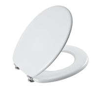 Sedile Copriwater Wc in legno MDF Ovale Universale bianco copri water mod. Start