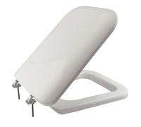 SEDILE COPRIWC DOUBLE IN TERMOINDURENTE BIANCO CERNIERA INOX