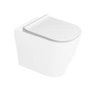 Sedile Copriwc Slim Originale Della Linea Mirto In Termoindurente Bianco Con Chiusura Rallentata Soft-Close, Compatibile Sia Con I Sanitari Sospesi Che Filo Muro