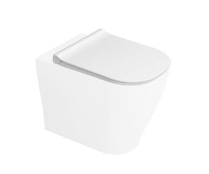 Sedile Copriwc Slim Originale Della Linea Mirto In Termoindurente Bianco Con Chiusura Rallentata Soft-Close, Compatibile Sia Con I Sanitari Sospesi Che Filo Muro