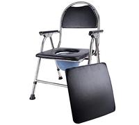 Sedile da bagno medico per anziani - Sedia da doccia regolabile in altezza Sedia da toilette pieghevole portatile per anziani disabili feriti