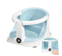Sedile da bagno per bambini - Supporto pieghevole per tutto il corpo, imbottito con sensore di temperatura | Ideale per ragazze e ragazzi di 0-3 anni, design non slittamento per il bagno sicuro, adatt
