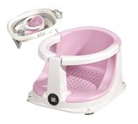 Sedile da bagno per bambini - Supporto pieghevole per tutto il corpo, imbottito con sensore di temperatura | Ideale per ragazze e ragazzi di 0-3 anni, design non slittamento per il bagno sicuro, adatt