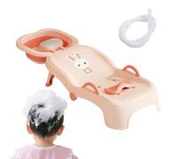 Sedile da bagno per capelli per bambini pieghevoli - PP+PU SHAMPOO CHEAD | Head Rest Recliner Rinser Seat | Lavello di shampoo con tubo d'acqua | Sedia pieghevole per casa di età compresa tra 0 e 10 r