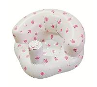 Sedile da bagno portatile e pieghevole per bambini, con design anti-caduta e divano gonfiabile per l'apprendimento e il gioco, giocattoli per bambini tigre,Dinosauro,Orso semplice,frutto d'oliva,conig