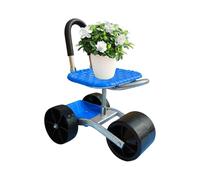 Sedile da Giardino con Ruote - 360° Girevole, Altezza Regolabile | Sedile Per Giardinaggio Rotolante | Rotazione 360° per Diserbo all'aperto, Lavori in cortile, Campeggio, Sgabello carrello per lavoro