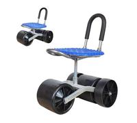 Sedile da lavoro da giardino arrotolabile - Sgabello da giardino | Carrello regolabile da giardino con altezza regolabile - Sgabello stabile per giardino, prato, cortile, terrazza