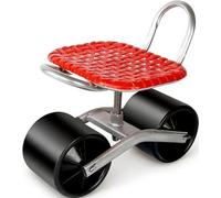 Sedile da Lavoro Girevole, Sgabello da Giardinaggio Mobile per Giardino, Altezza Regolabile e Sedile da Lavoro Girevole a 360° (Due, Tre e Quattro Ruote)(lialunA1-1)