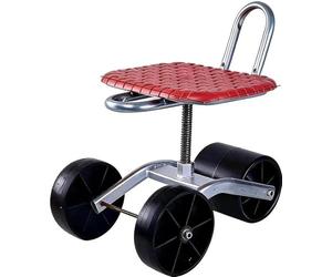 Sedile da Lavoro Girevole, Sgabello da Giardinaggio Mobile per Giardino, Altezza Regolabile e Sedile da Lavoro Girevole a 360° (Due, Tre e Quattro Ruote)(sanlunB1-1)