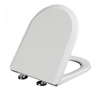 Sedile del bagno a forma d -water vicino, sedile del water a rilascio rapido bianco per facile pulito e semplice fissaggio top a sedile da toilette a forma di d -shad cofino, 02d