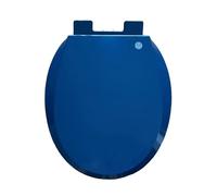Sedile del bagno colorato a chiusura a chiusura colorata con rilascio rapido per facilitare i sedili del bagno standard di fissaggio più semplice con cerniere regolabili, 36 * 41 cm, zaffiro