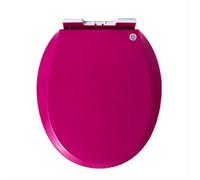 Sedile del bagno colorato a chiusura a chiusura colorata con rilascio rapido per facilitare i sedili del bagno standard di fissaggio più semplice con cerniere regolabili, 36 * 41 cm, fucsia