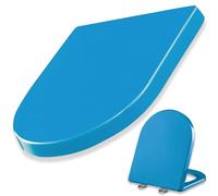 Sedile del toilette allungato d a forma di paraurti del sedile non slip, sedile del toilette morbido con cerniera regolabile a 360 °, cerniere a rilascio rapido, facile da installare e pulire, pp,