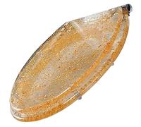 Sedile del toilette morbido vicino, sedile del toilette ovale con coperchio per toilette in resina a rilascio rapido, cerniere stabili, sedili del bagno facili da montare (scintillanti), foglia