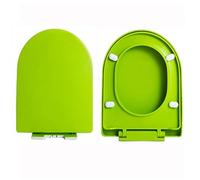 Sedile del water, Sedile WC colorato D con sgancio rapido, facile installazione fissaggio superiore e cerniere regolabili, materiale PP colorato/rosso(Green)