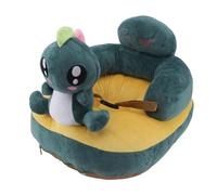 Sedile di supporto per bambini Divano morbido peluche Confortevole forma di animale carino Previene lo scivolamento Regolabile Bambino impara a sedersi Sedile di supporto per (Dinosauro verde)