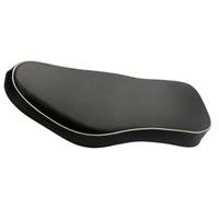 Sedile Doppio In Pelle Nera Con Bordo Bianco Adatto Per Moto BSA Classiche