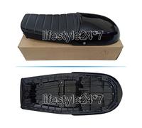 Sedile doppio Royal Enfield D27 Touring in pelle e cappuccio nero per GT...
