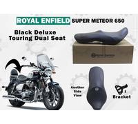 Sedile doppio Touring Deluxe nero per "Royal Enfield Super Meteor 650"
